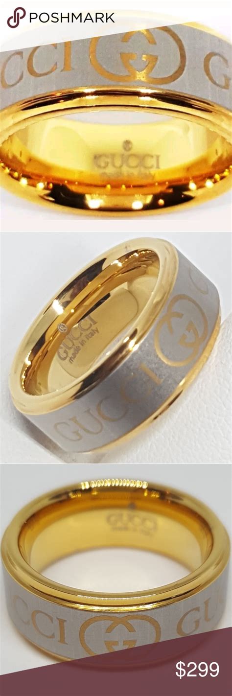 gucci ring 90s|Gucci tungsten ring.